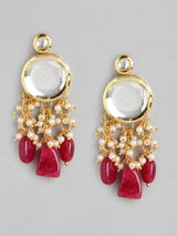 Gold Plated Kundan Polki Necklace Set