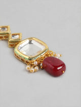 Gold Plated Kundan Polki Necklace Set