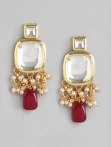 Gold Plated Kundan Polki Necklace Set