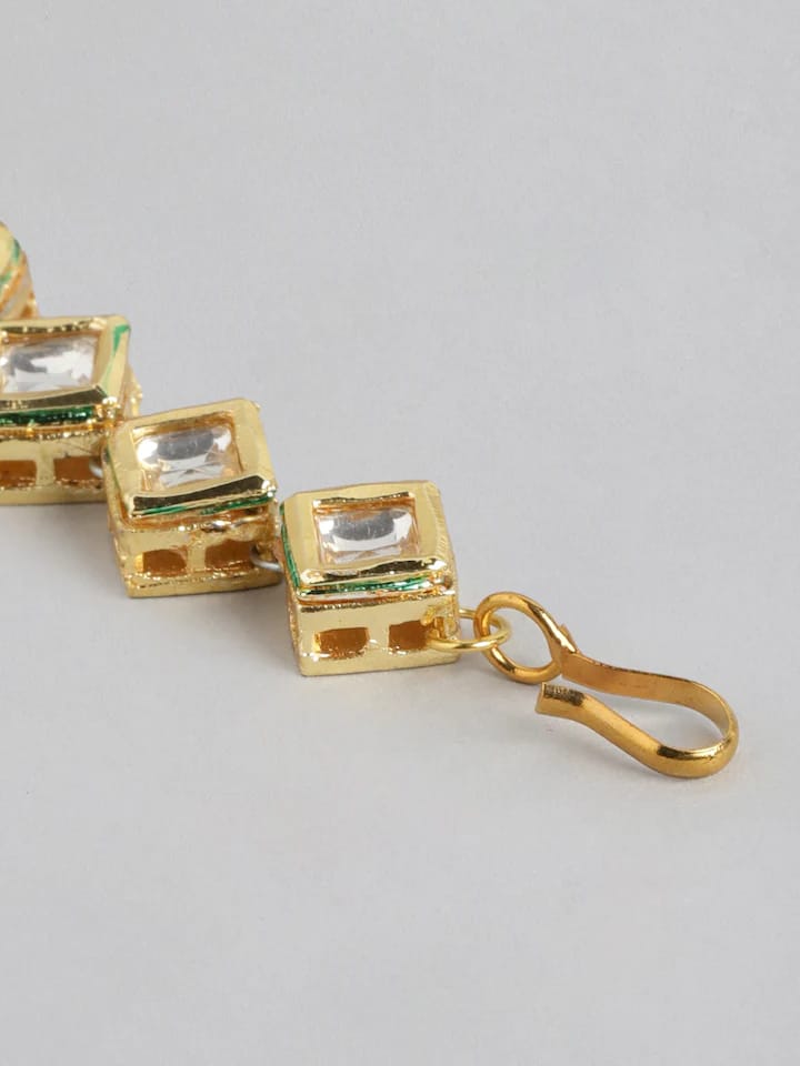 Gold Plated Kundan Polki Necklace Set