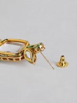 Gold Plated Kundan Polki Necklace Set