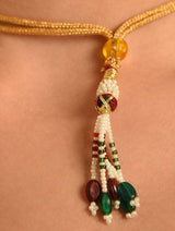 Gold Plated Kundan Polki Necklace Set