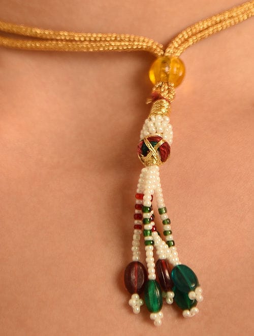 Gold Plated Kundan Polki Necklace Set