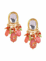 Gold Plated Kundan Polki Necklace Set