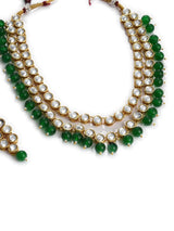 Gold Plated Kundan Polki Necklace Set