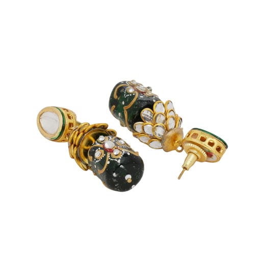 Gold Plated Kundan Polki Necklace Set