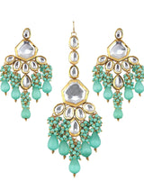 Gold Plated Kundan Polki Necklace Set