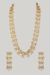 Gold Plated Kundan Polki Necklace Set