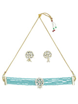 Gold Plated Elegant kundan Necklace set