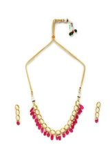 Gold Plated Elegant kundan Necklace set