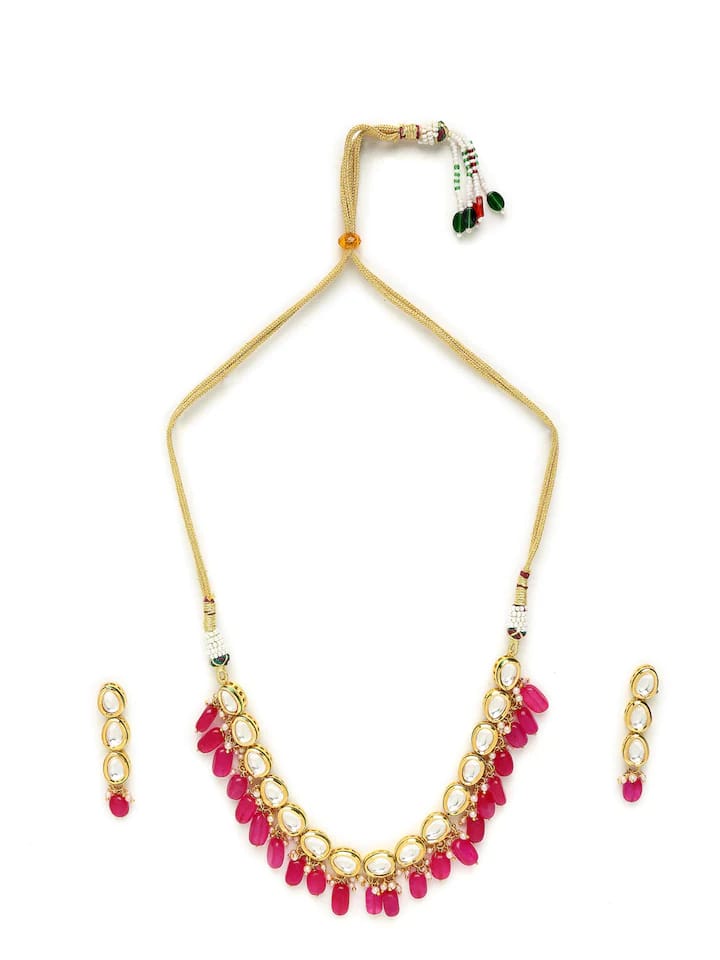 Gold Plated Elegant kundan Necklace set