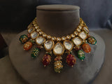 Gold Plated Elegant kundan Necklace set