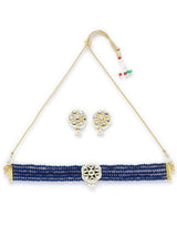 Gold Plated Elegant kundan Necklace set