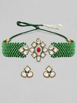 Gold Plated Elegant kundan Necklace set