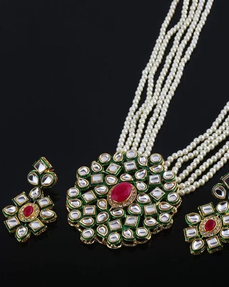 Gold Plated Latest Traditional Stylish Fancy Kundan Necklace