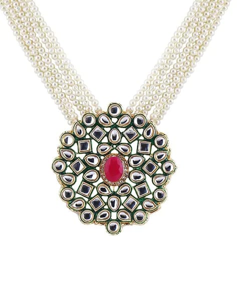 Gold Plated Latest Traditional Stylish Fancy Kundan Necklace
