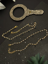 Gold-Plated & White Peral Set Of 2 Anklets