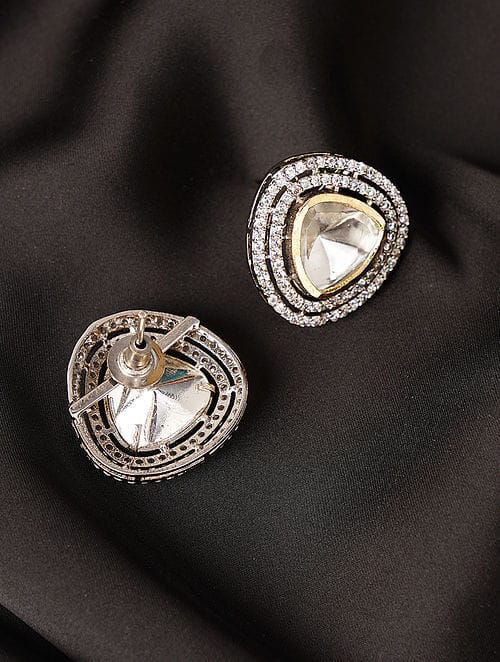 Women Gold Push Back Alloy Danglers