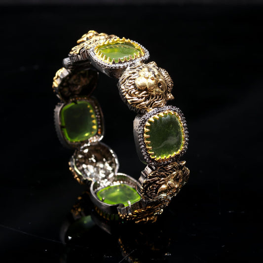Sabyasachi Inspired Two Tone Polki Bangles