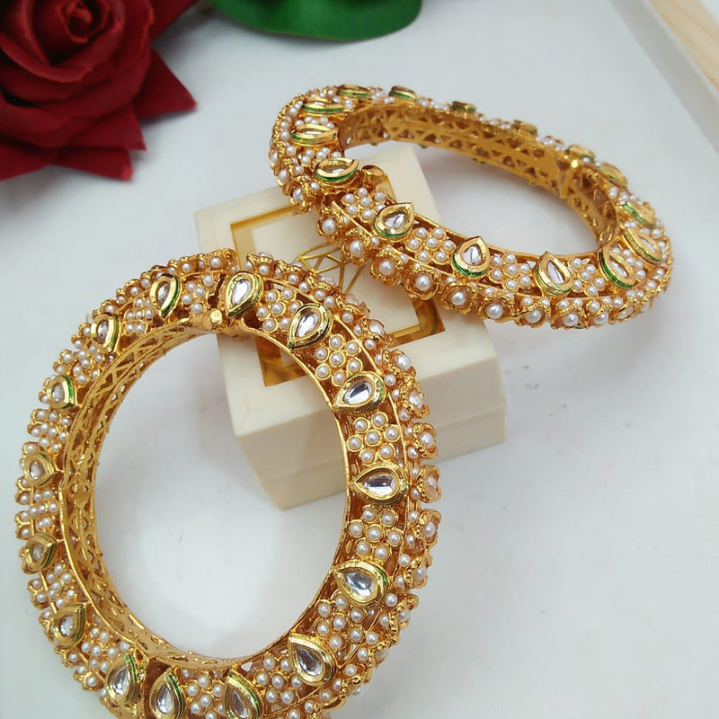 Beautiful Rajwadi Jadau Kundan Bangle Kada