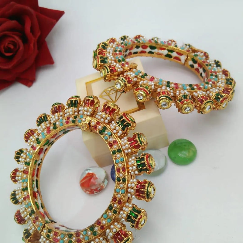 Beautiful Rajwadi Jadau Kundan Bangle Kada