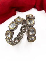 Victorian Two Tone Polki Bangles