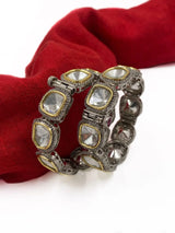 Victorian Two Tone Polki Bangles