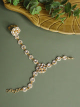 Beaded Kundan Hathphool (Pack Of 2)