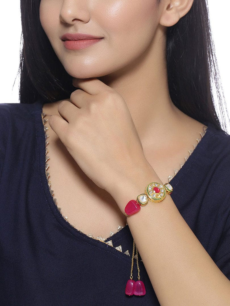 Beaded Kundan Bracelet