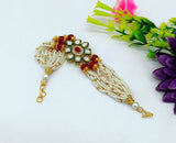 Beaded Kundan Bracelet