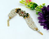 Beaded Kundan Bracelet