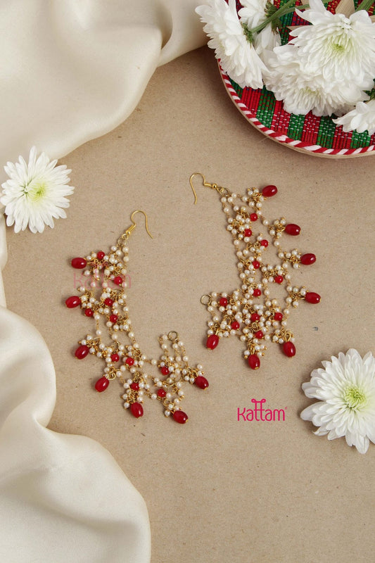 Kundan Polki  Ear Chain (Pack Of 2)