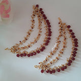 Kundan Polki  Ear Chain (Pack Of 2)