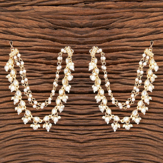 Kundan Polki  Ear Chain (Pack Of 2)
