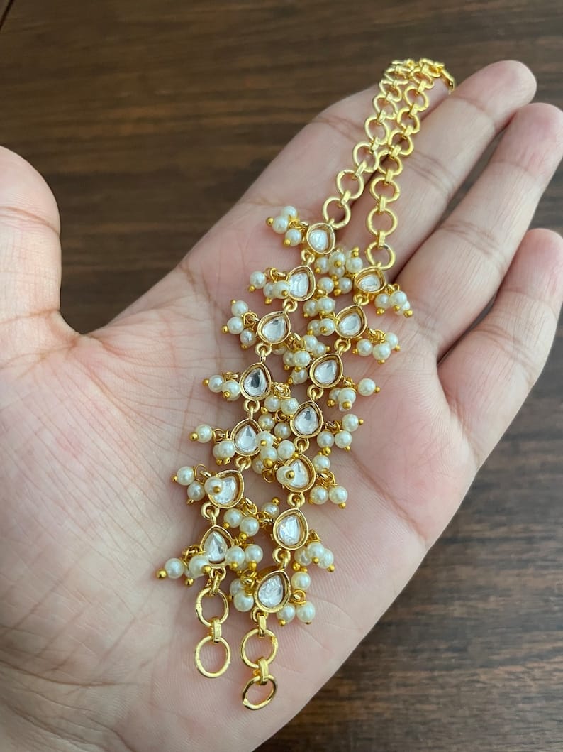 Kundan Ear Chain (Pack Of 2)