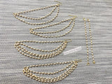 White Peral  Ear Chain (Pack Of 2)