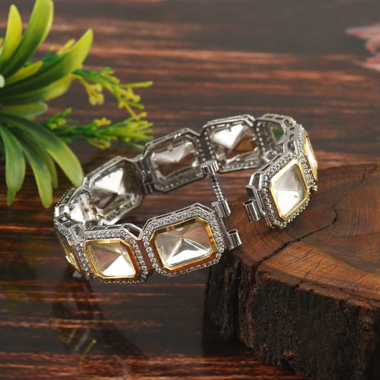 Victorian Two Tone Polki Bangles