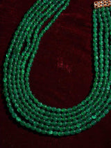 Man's Emarald Green Long Groom Necklace