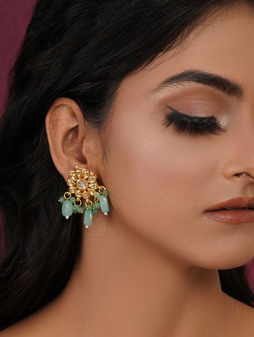 Kundan And Pearl Earrings