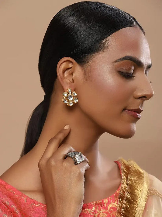 Kundan Meena Jadau Earring