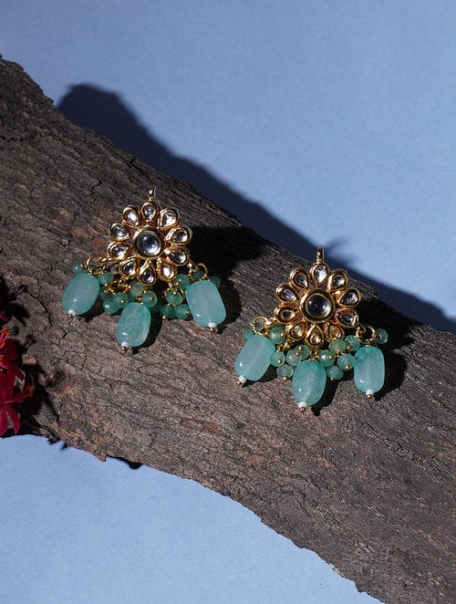 Kundan And Pearl Earrings