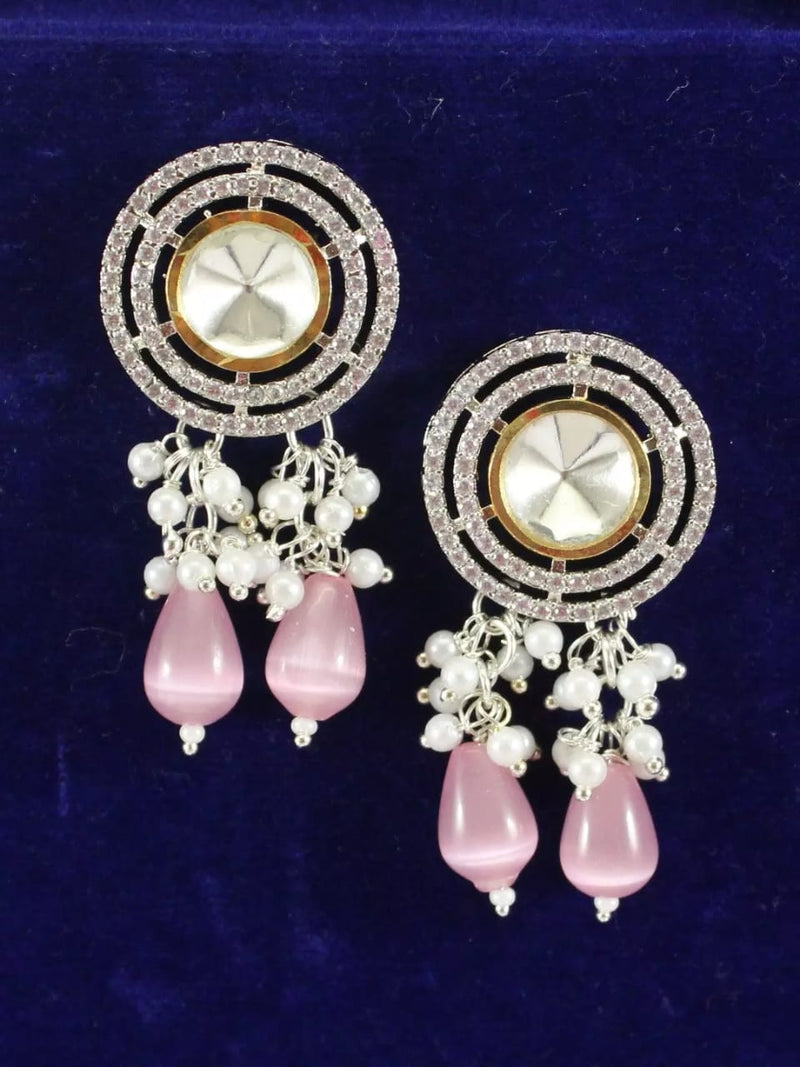 Polki And Pearl Earrings