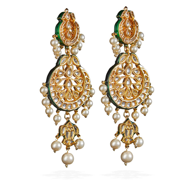 Polki Long Earrings