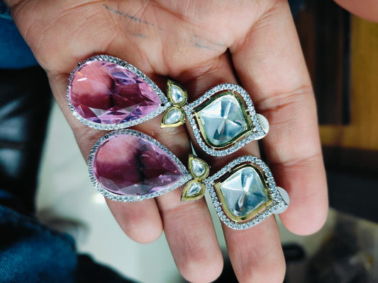 Uncut Kundan Polki Earrings