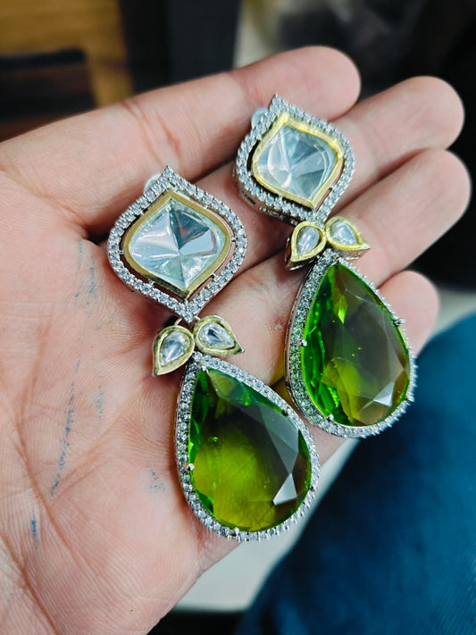 Uncut Kundan Polki Earrings