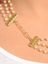 White & Pink Pearl Necklace