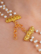 White & Green Pearl Necklace