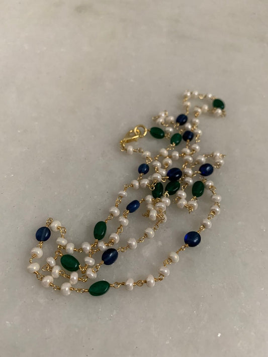 White & Green Necklace
