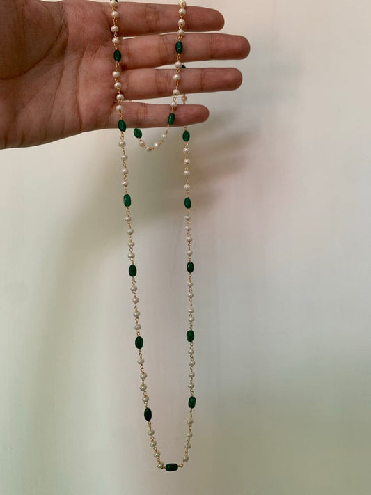 White & Green Necklace