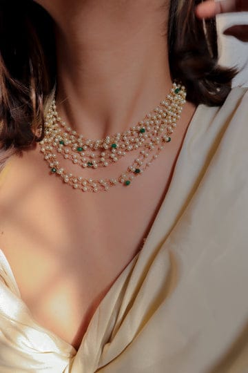 White Peral Necklace